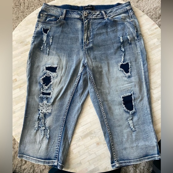 Ashley Stewart Denim - Denim Cropped Jeans